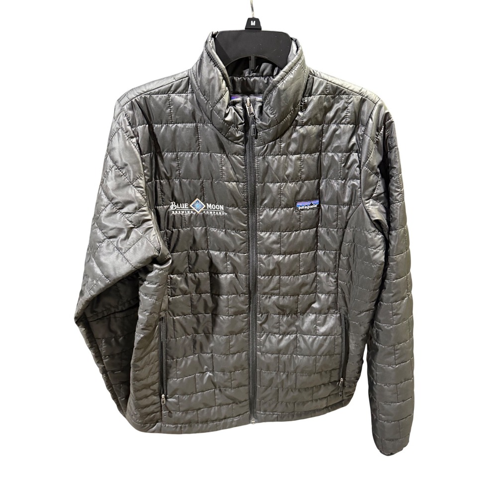 Patagonia Nano Puff Jacket Womens Large Grey Blue Moon Puffer PrimaLoft 84215